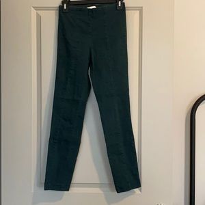 Dark green tapered pants